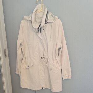 Bernardo Off-White Utility Jacket with Hood